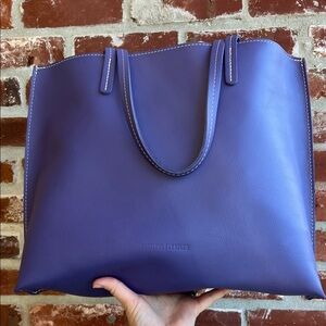 Portland Leather Goods New Never Used Morning Glory Large August Purple Tote